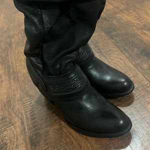 Black Slouch Boots